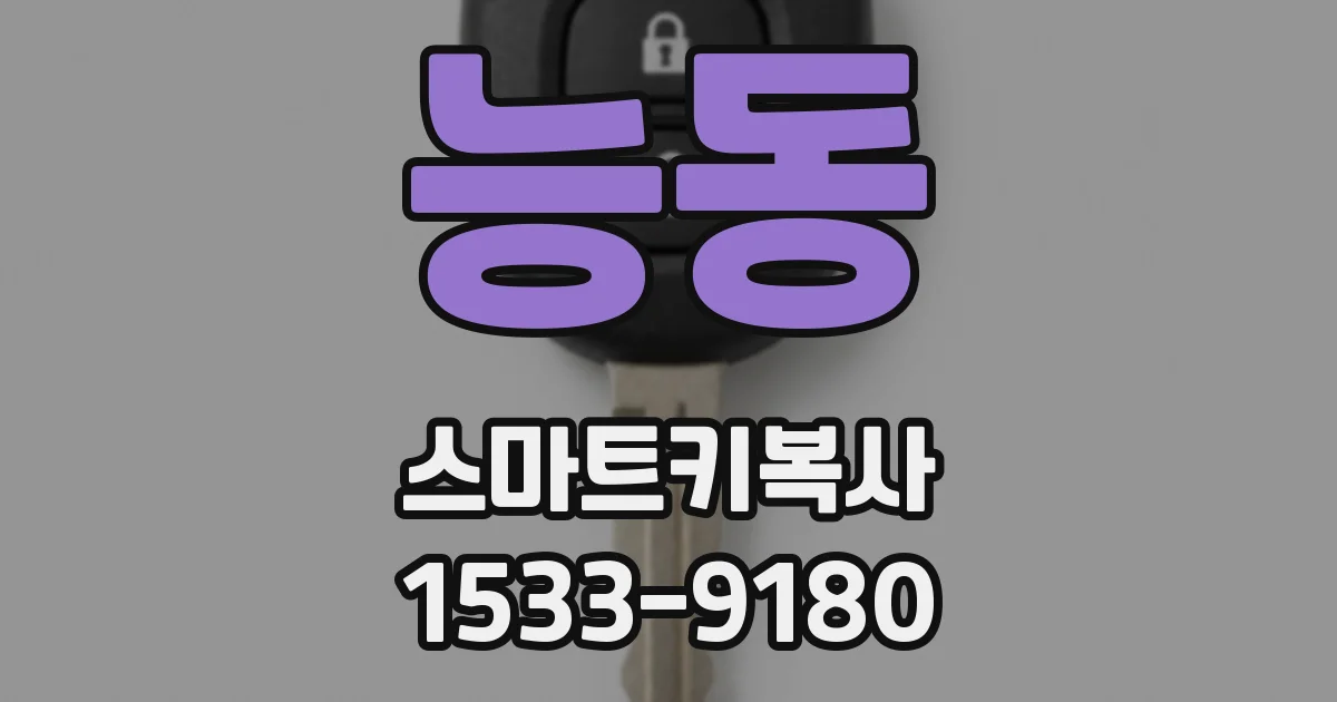 능동 스마트키복사