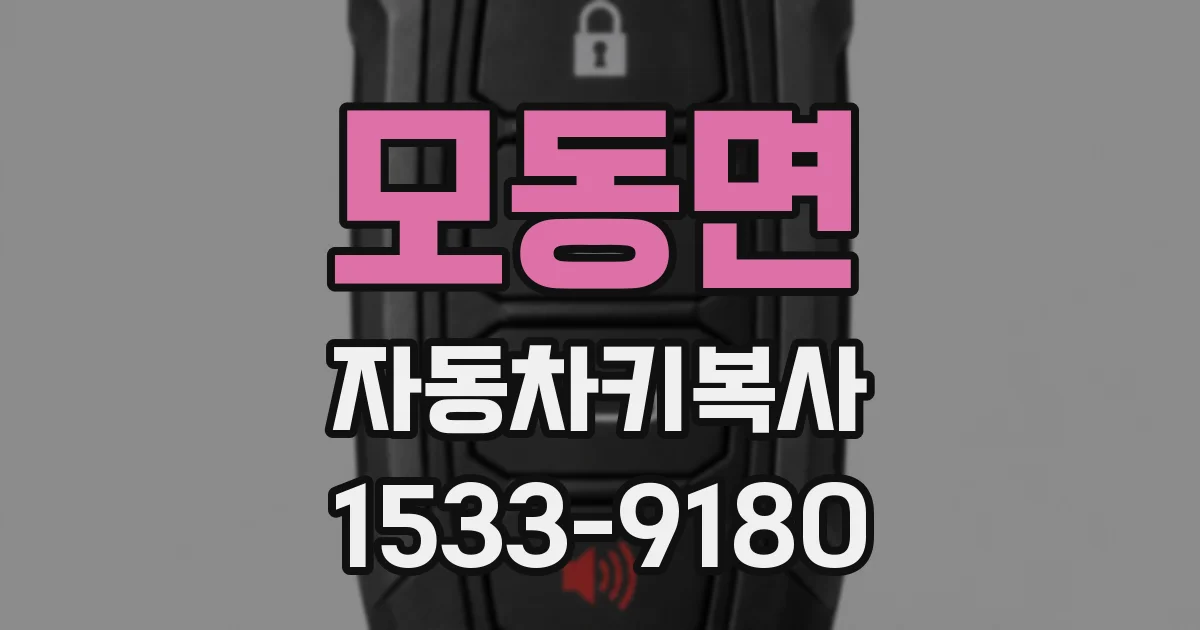 모동면 자동차키복사