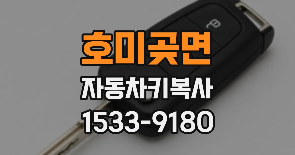호미곶면 자동차키복사
