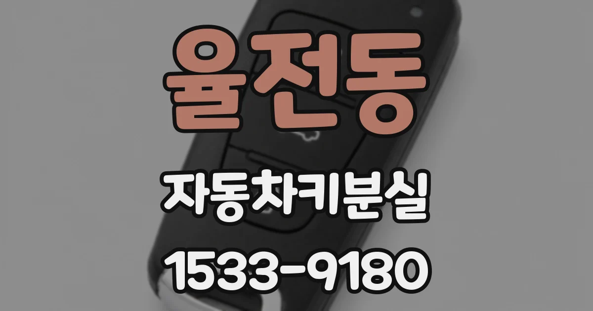 율전동 자동차키분실