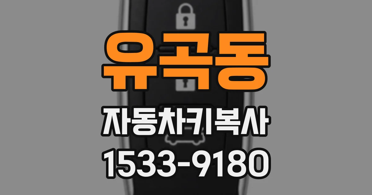 유곡동 자동차키복사