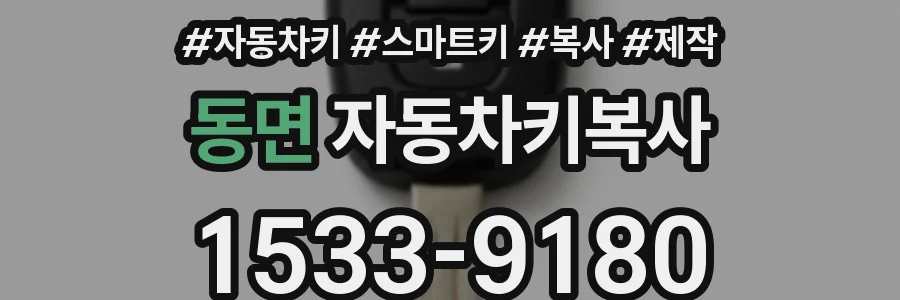 동면 자동차키복사