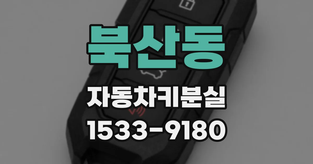북산동 자동차키분실