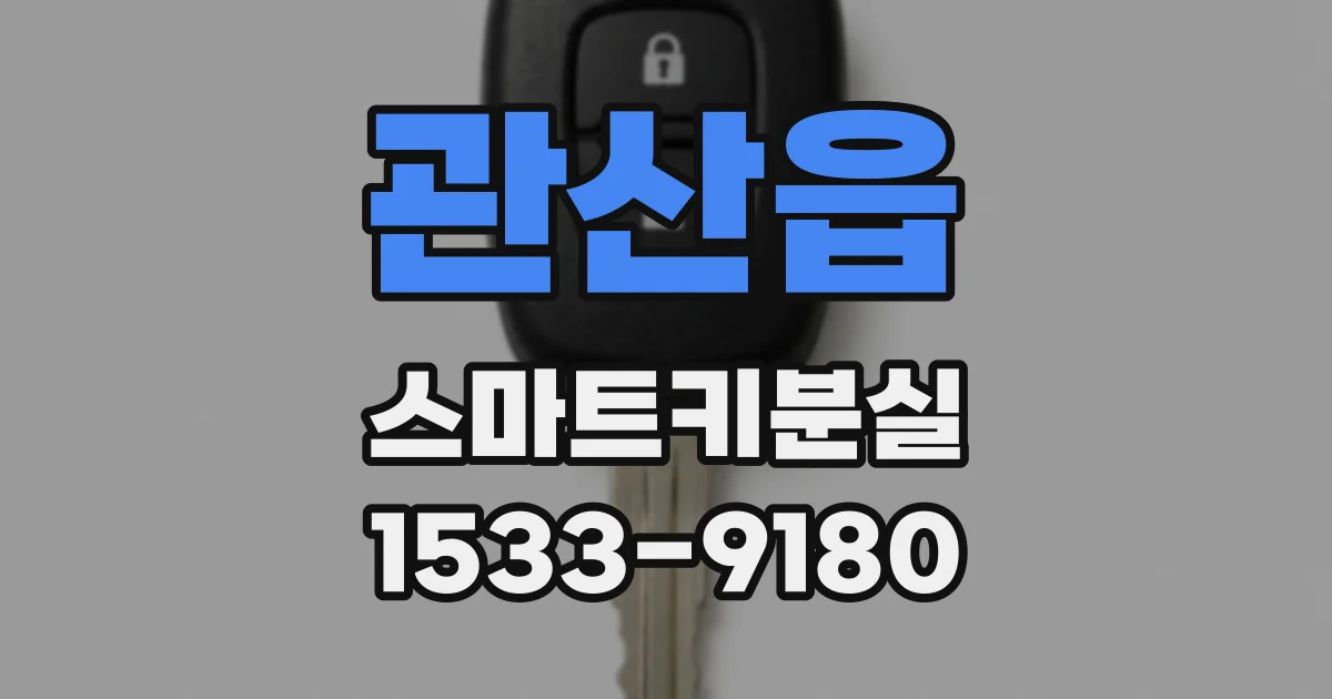 관산읍 스마트키분실