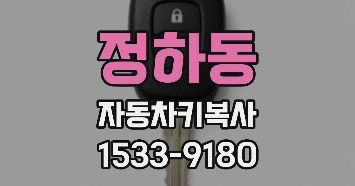 정하동 자동차키복사