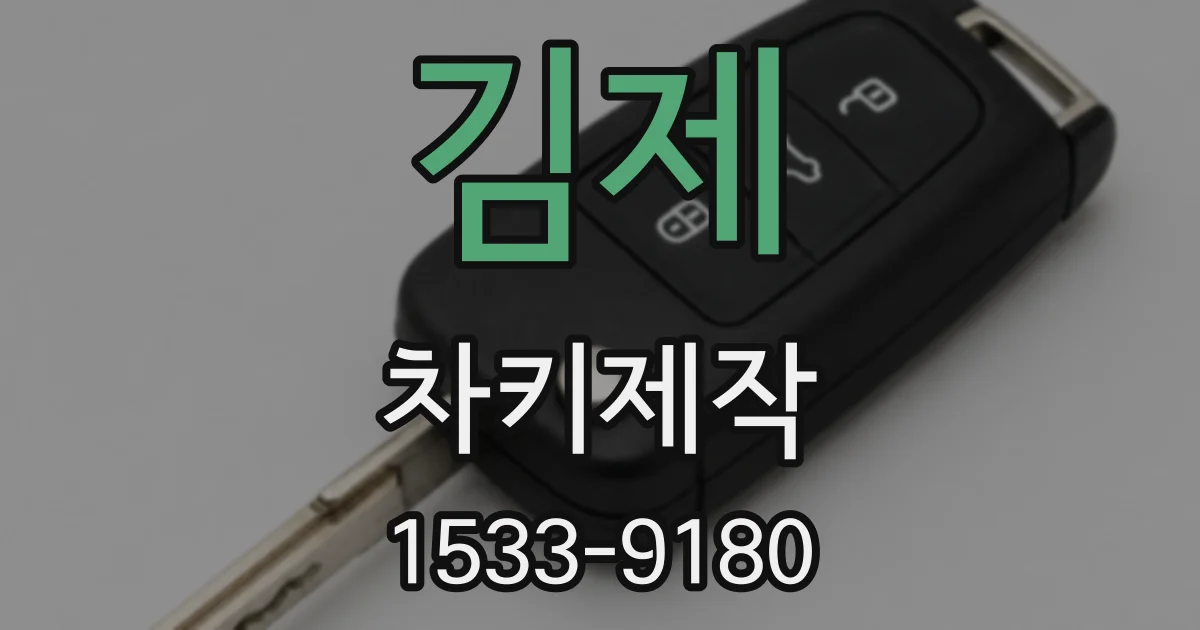 김제 차키제작