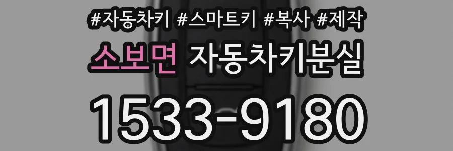 소보면 자동차키분실