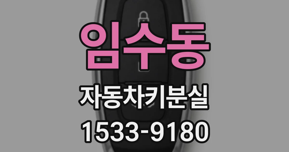 임수동 자동차키분실