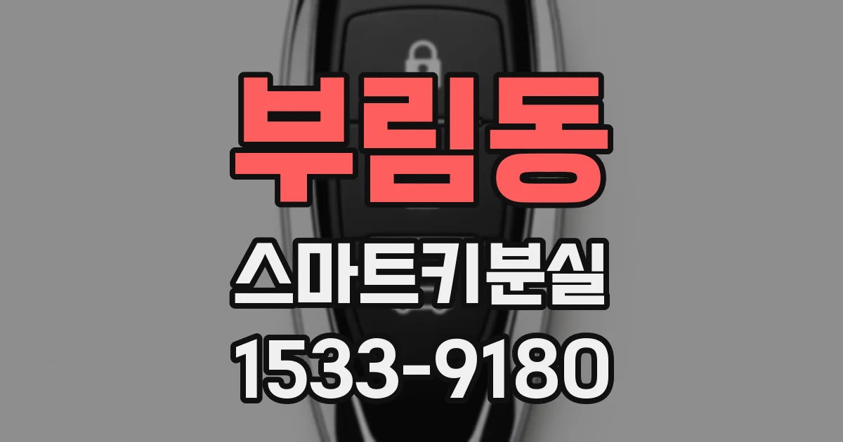 부림동 스마트키분실