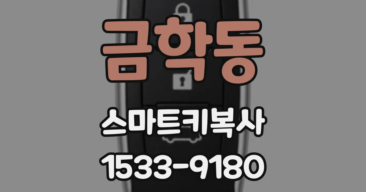 금학동 스마트키복사
