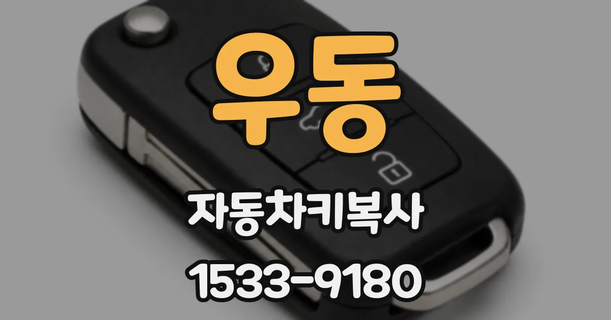 우동 자동차키복사