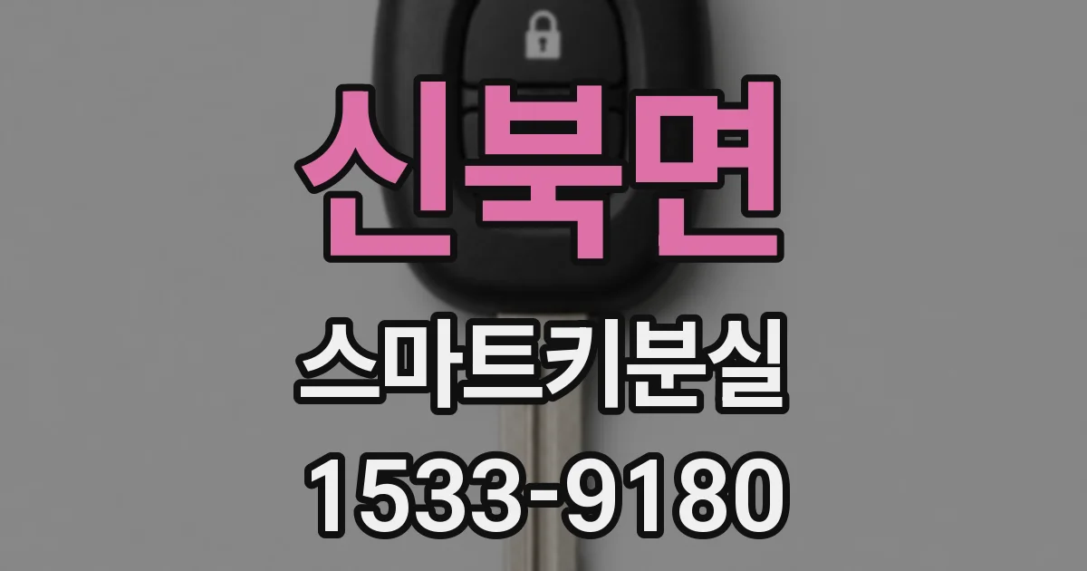 신북면 스마트키분실