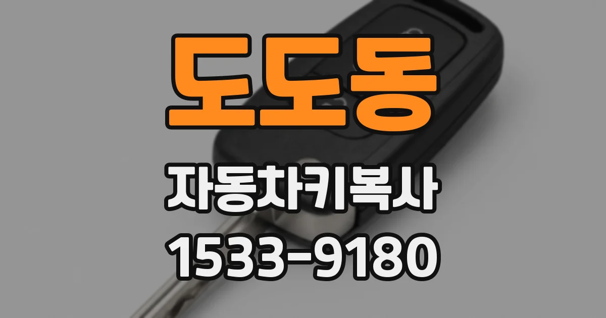 도도동 자동차키복사