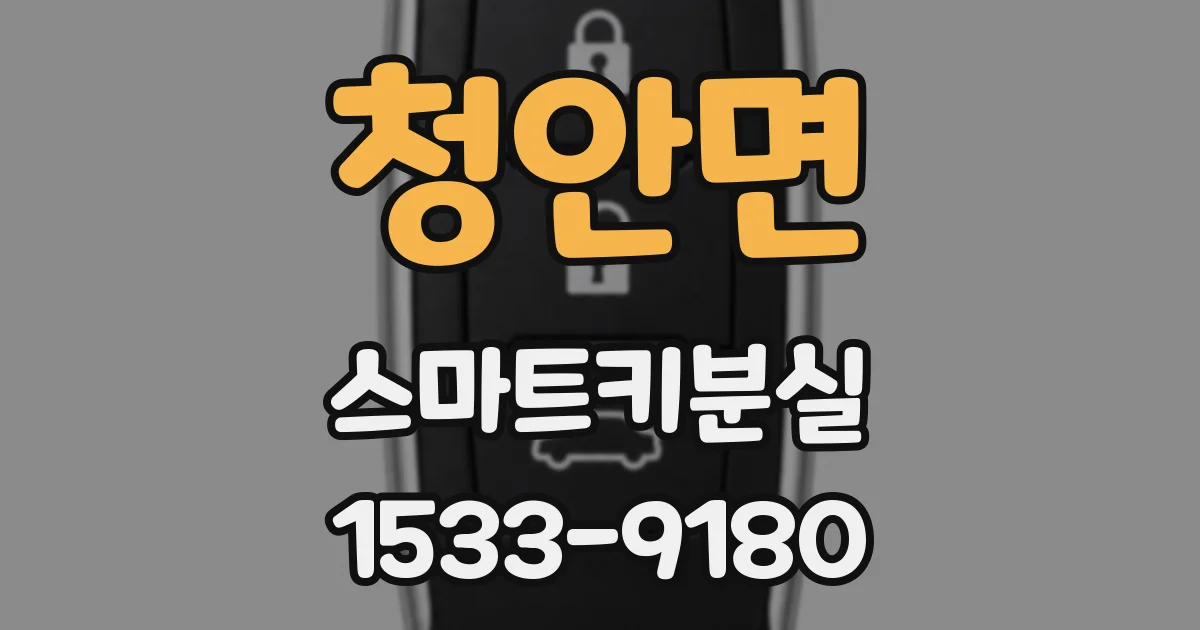 청안면 스마트키분실