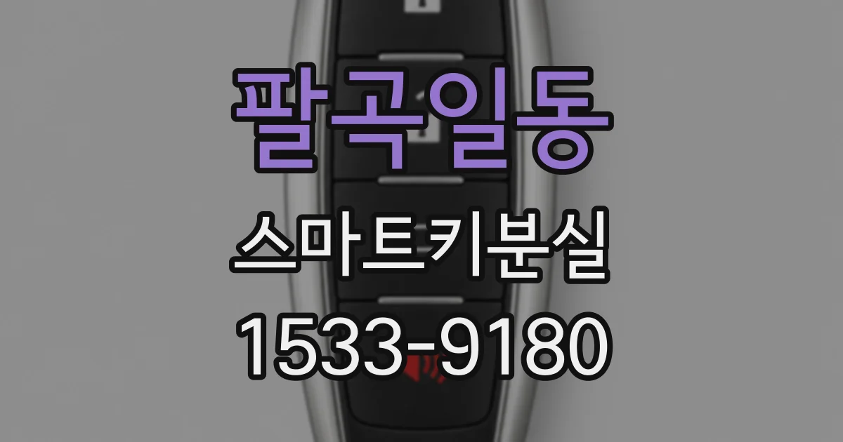 팔곡일동 스마트키분실