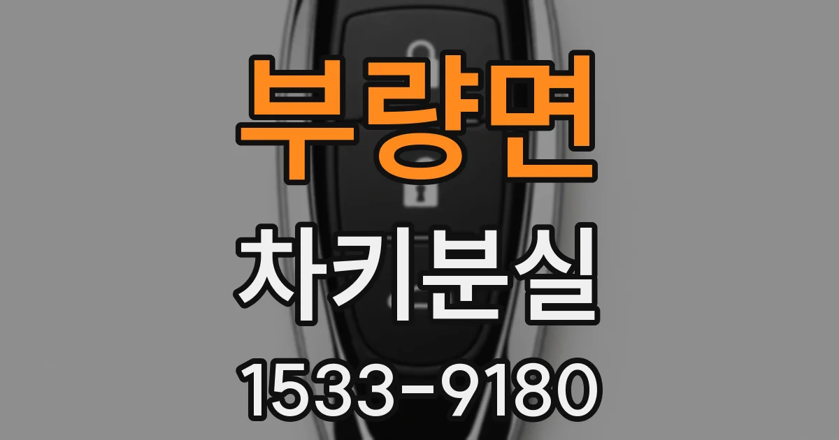 부량면 차키분실