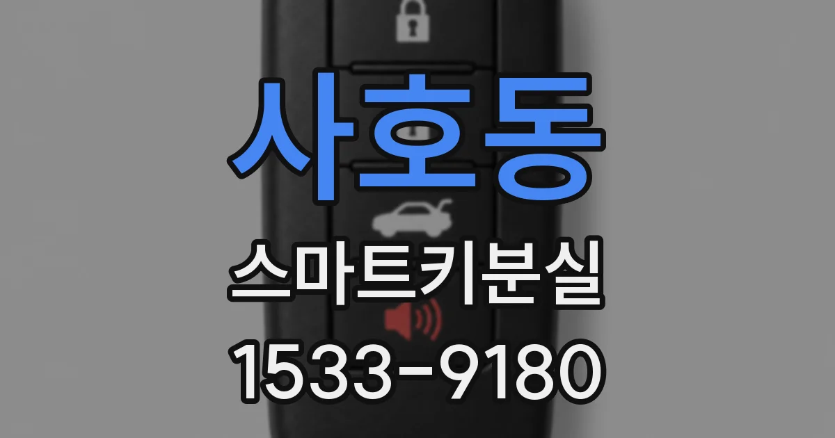 사호동 스마트키분실