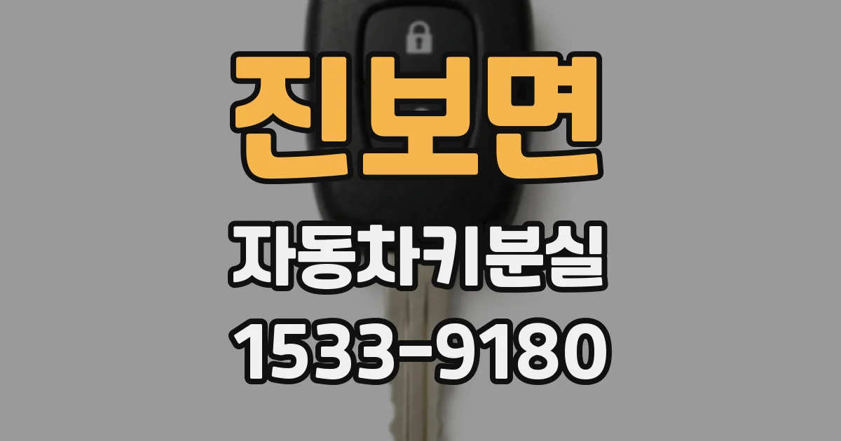 진보면 자동차키분실