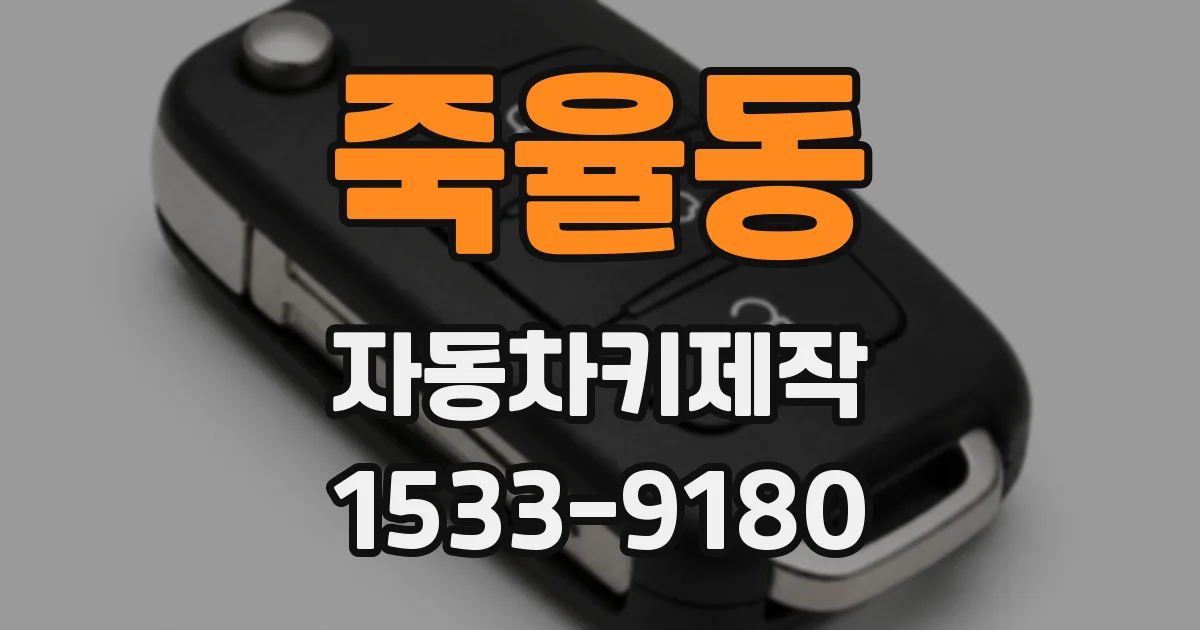 죽율동 자동차키제작