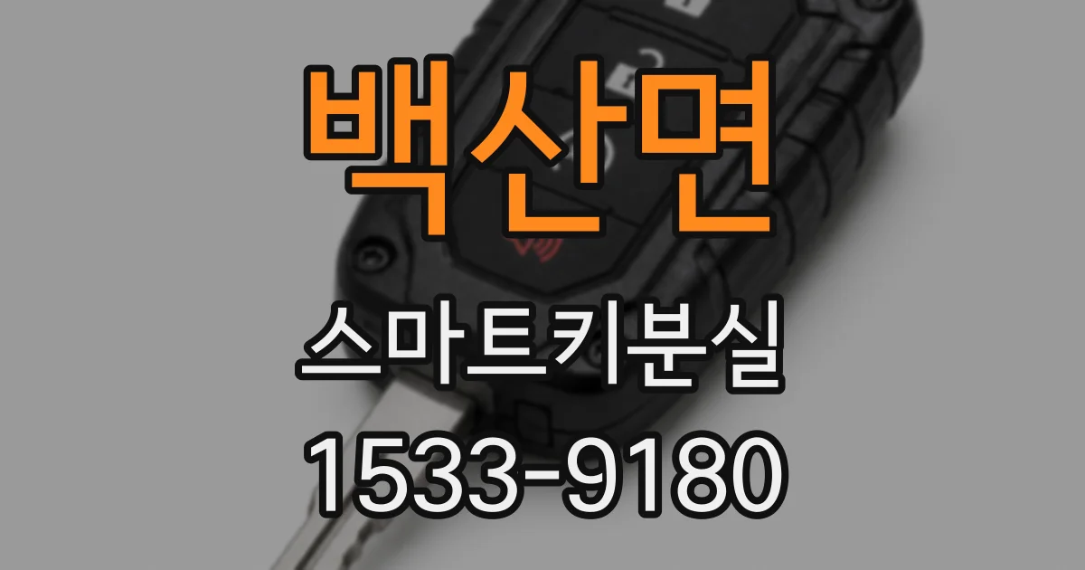 백산면 스마트키분실