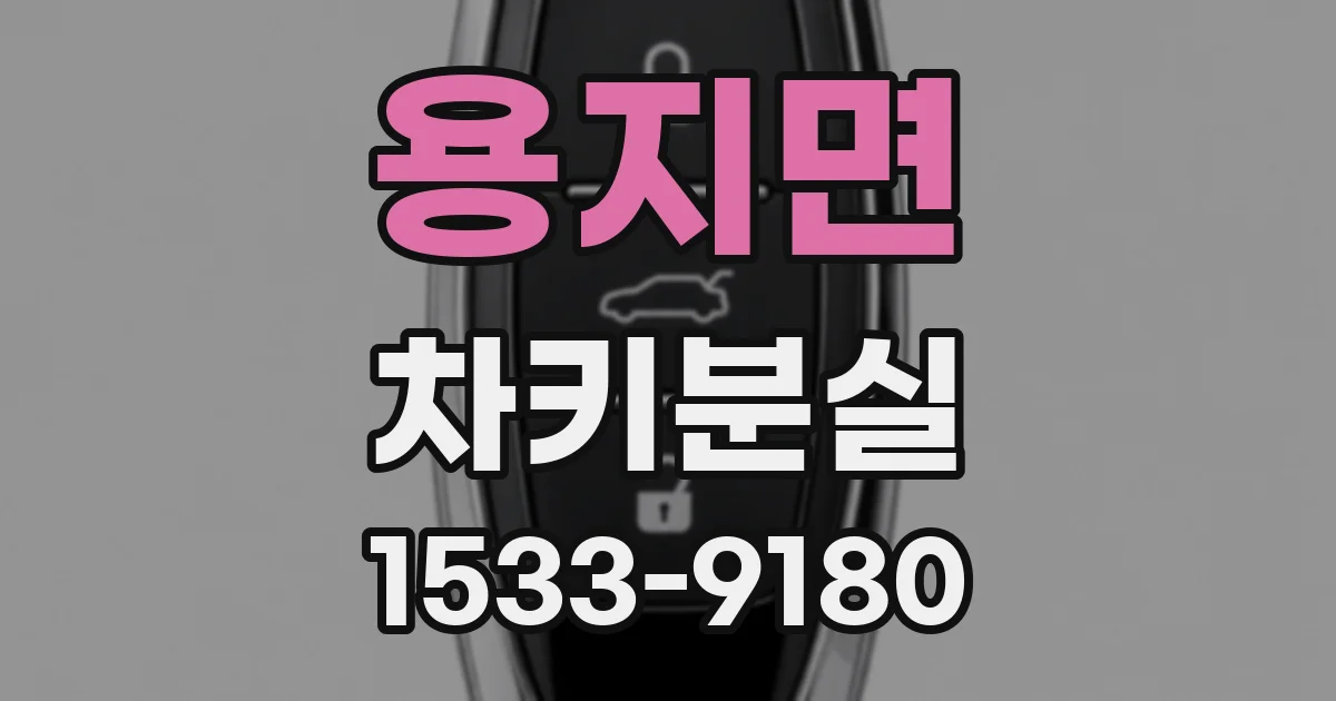 용지면 차키분실