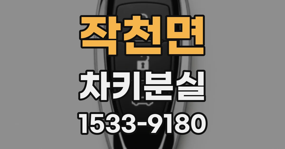 작천면 차키분실