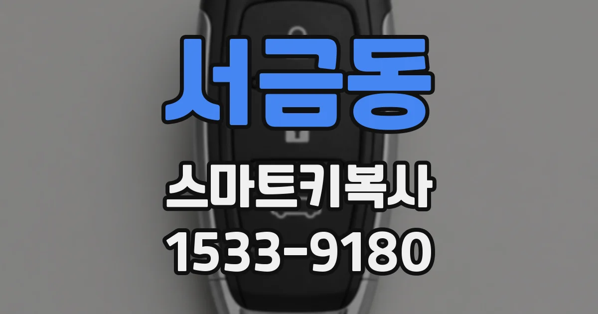 서금동 스마트키복사