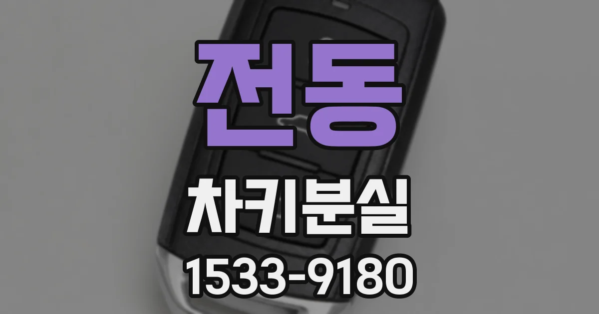 전동 차키분실