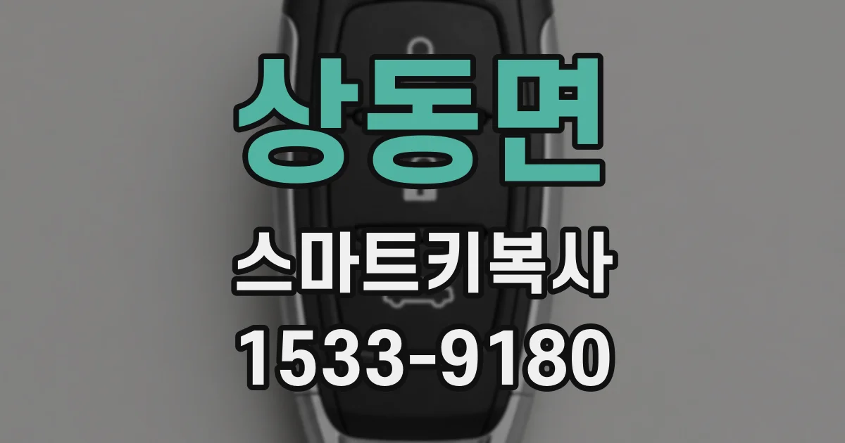 상동면 스마트키복사
