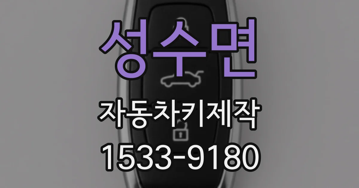 성수면 자동차키제작