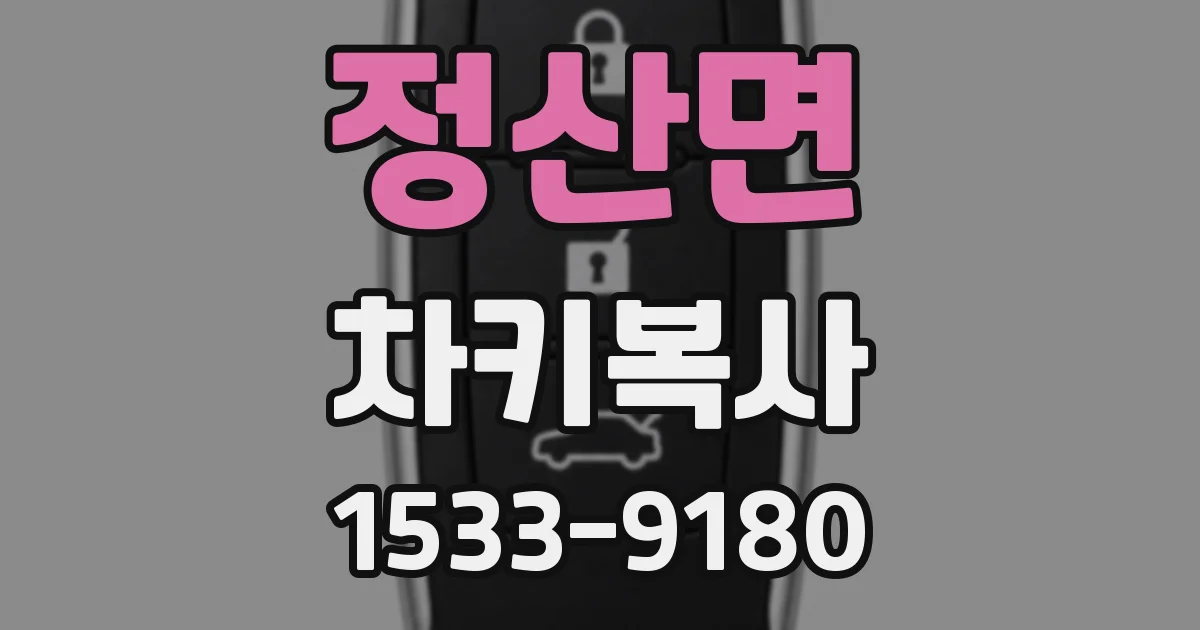 정산면 차키복사