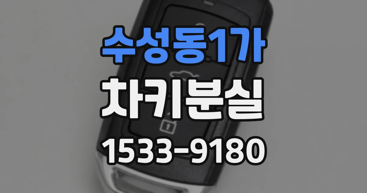 수성동1가 차키분실
