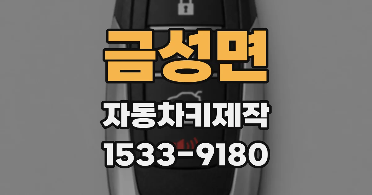 금성면 자동차키제작