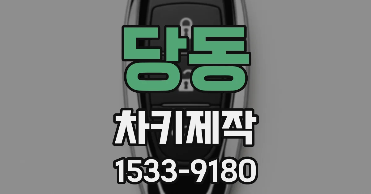 당동 차키제작