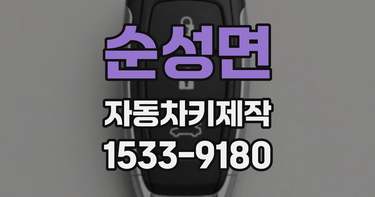 순성면 자동차키제작