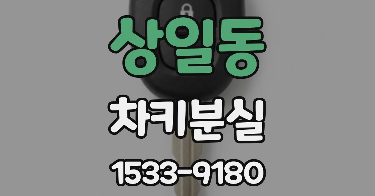 상일동 차키분실