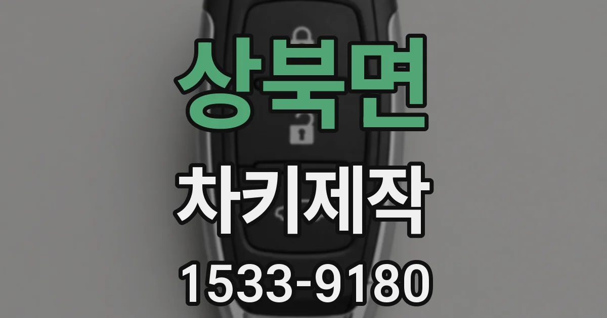 상북면 차키제작