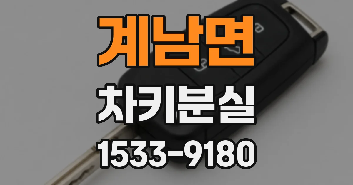 계남면 차키분실