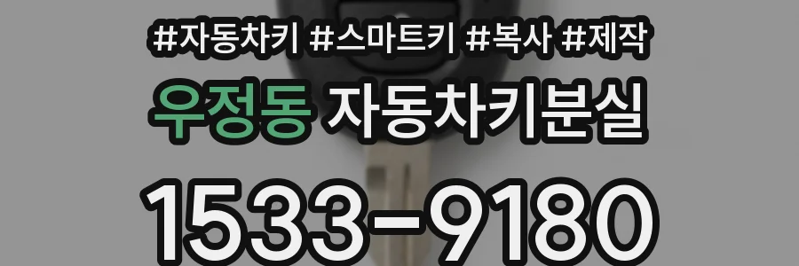 우정동 자동차키분실