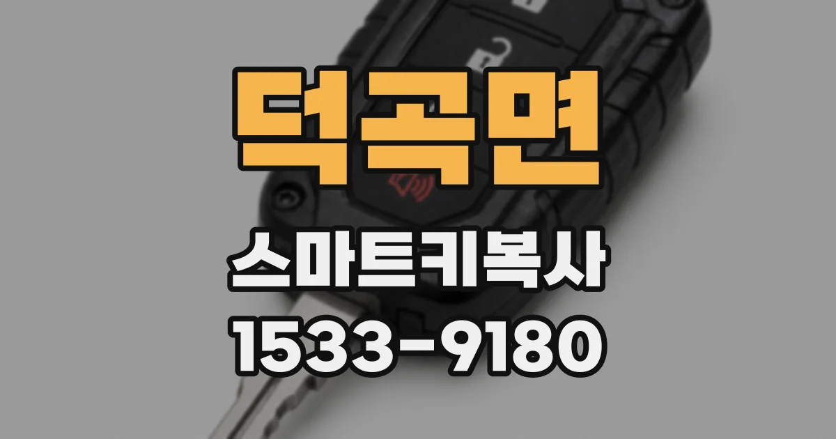 덕곡면 스마트키복사