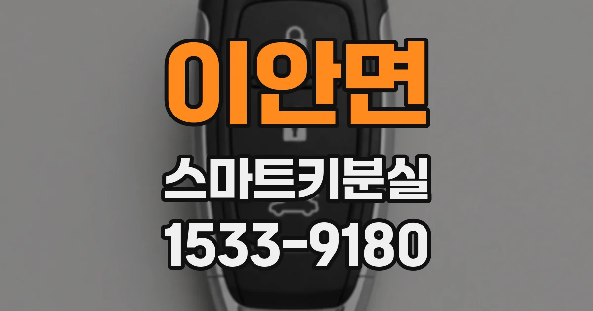 이안면 스마트키분실
