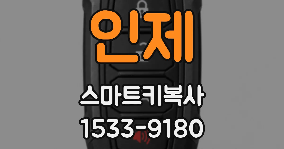 인제 스마트키복사