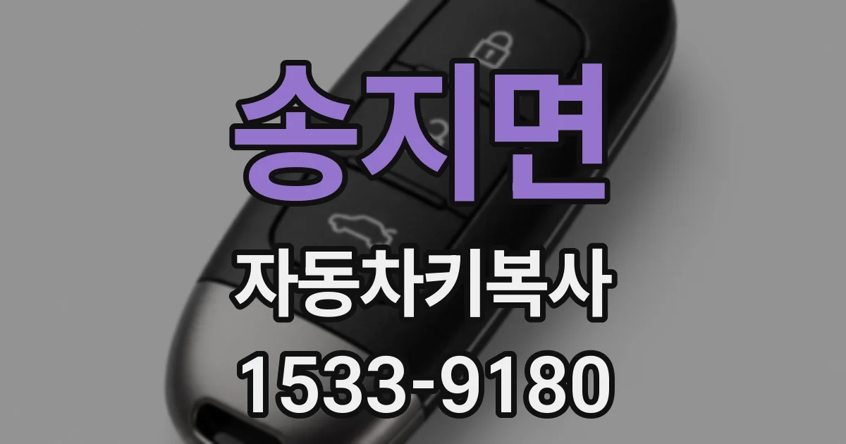 송지면 자동차키복사