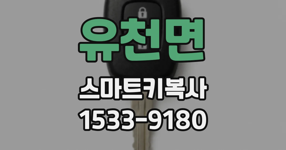 유천면 스마트키복사