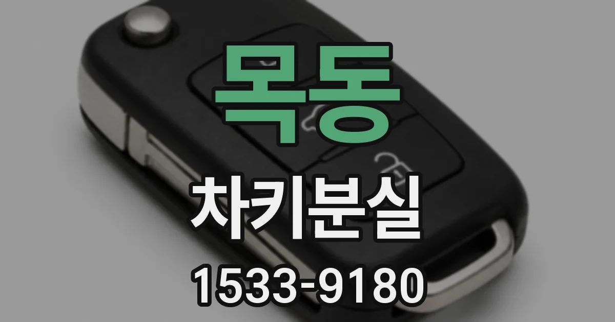 목동 차키분실