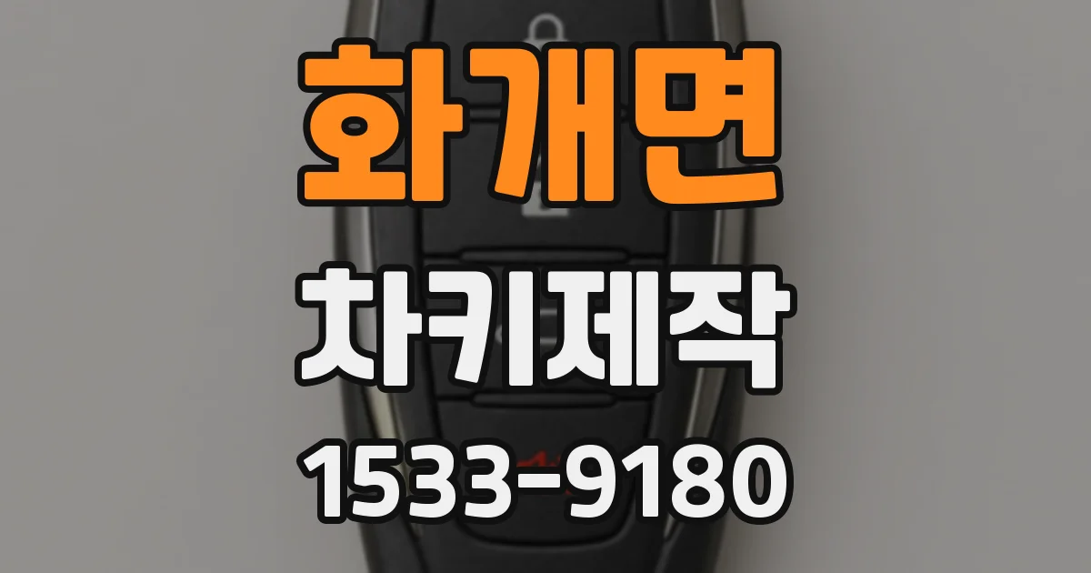 화개면 차키제작