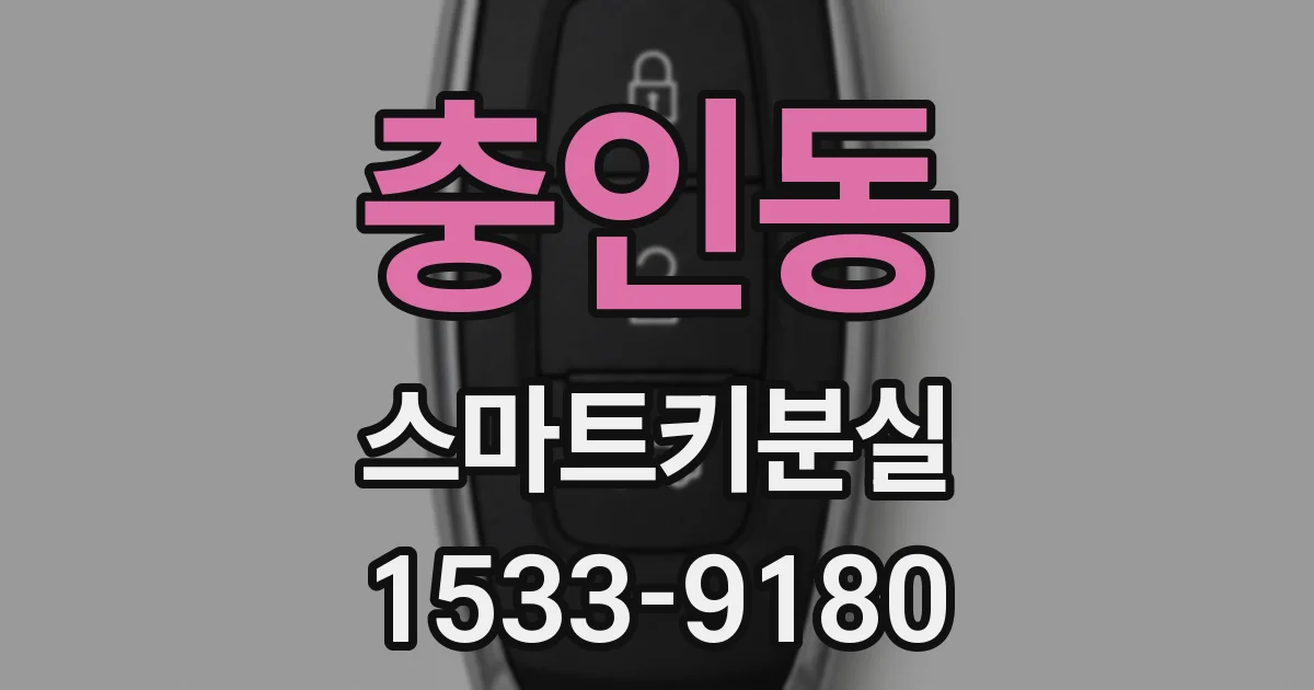 충인동 스마트키분실