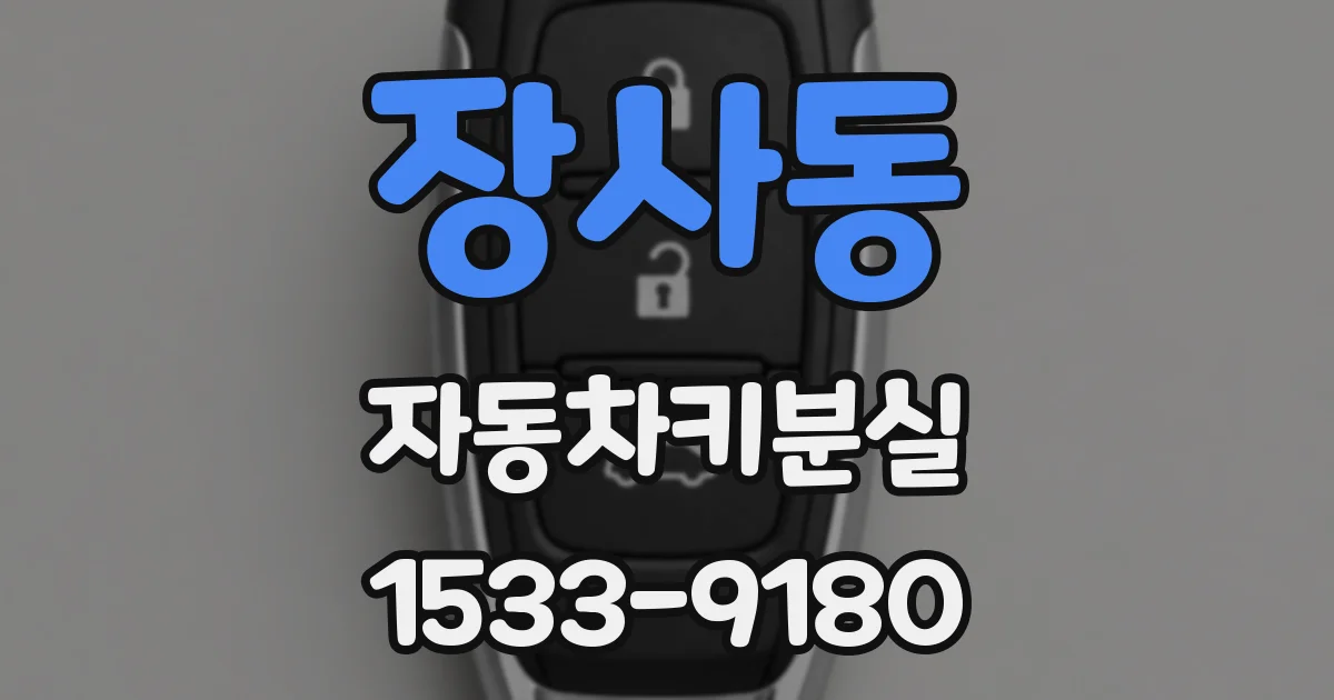 장사동 자동차키분실
