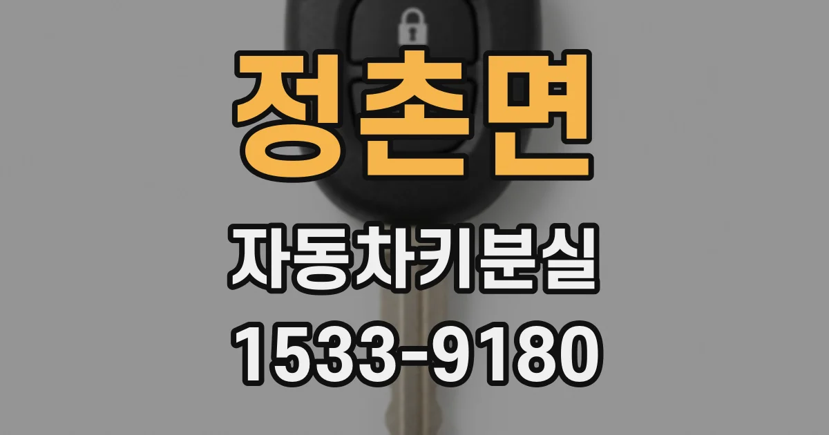 정촌면 자동차키분실