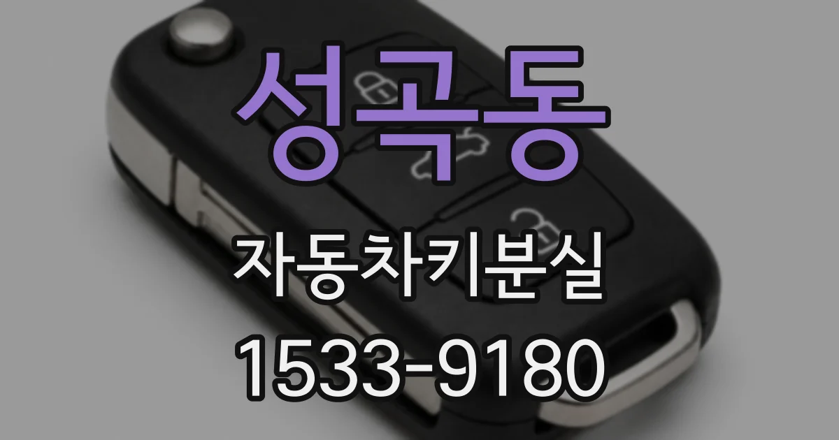 성곡동 자동차키분실